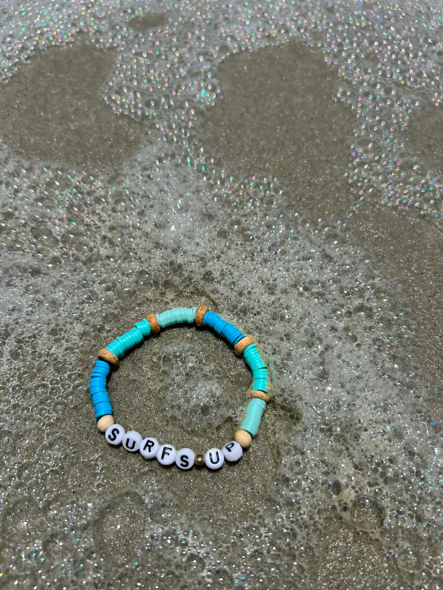 “Surfs up” Beach Bead Bracelet
