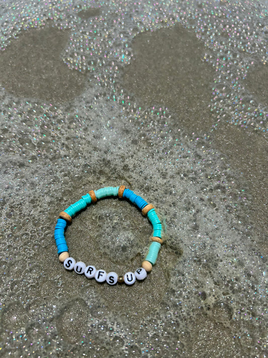 “Surfs up” Beach Bead Bracelet